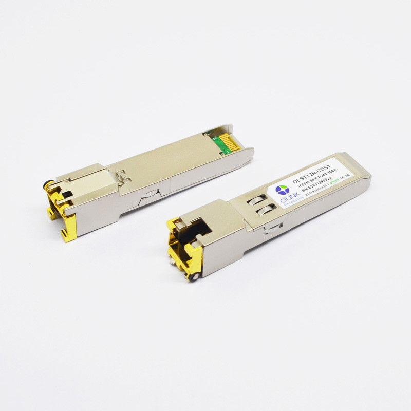 Customized 1000BASE-T SFP Copper RJ-45 100m Optical Transceiver Module